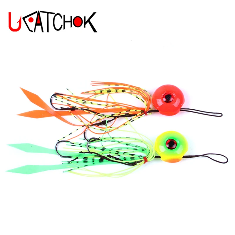 

2pcs/pack Inchiku blackfish fishing twin jigging 95g 85g 65g 45g 35g hook attached lead jig beard BASS fishing Silicone Skirt