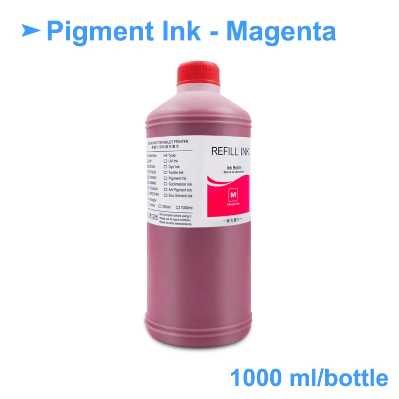 Набор пигментных чернил для Epson 1000 7700 T3000 T5000 T7000 T3200 T5200 T7200 T3070 T3270 T5270 T7270 5x9700