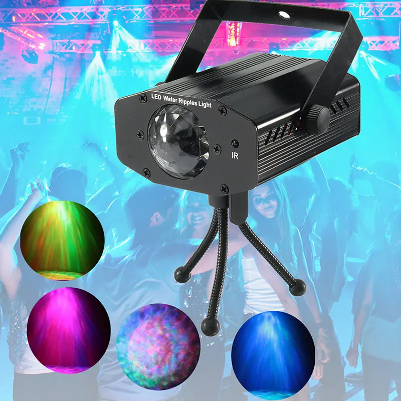 

Disco Stage Xmas Party Club RGB Colorful Lighting Projector Light Black