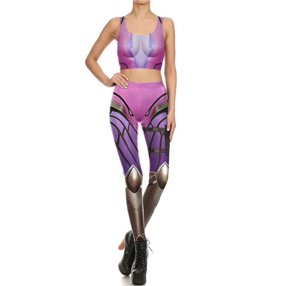 VIP Мода горячая Распродажа женские штаны для бега фитнеса для женщин 3D принт дизайн игры сексуальные женские косплей леггинсы - Цвет: KDK166603