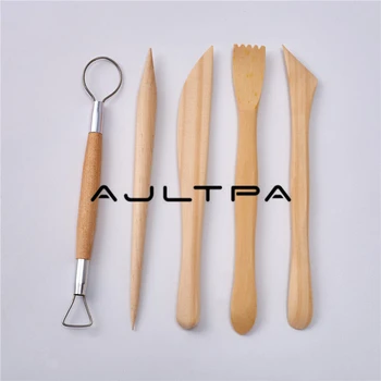 

100sets Clay Tools Set DIY Soft Clay Pottery Shaping Wood Tool Ceramic Art Carving Knife Crafts Sculpture Wax Carving Tool F3194