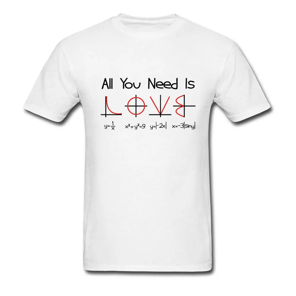 

Math Diagram Model White Tshirts Love Solve Math Problem Geometry Designer Male T-shirts Summer/Autumn Tee Shirt Crewneck