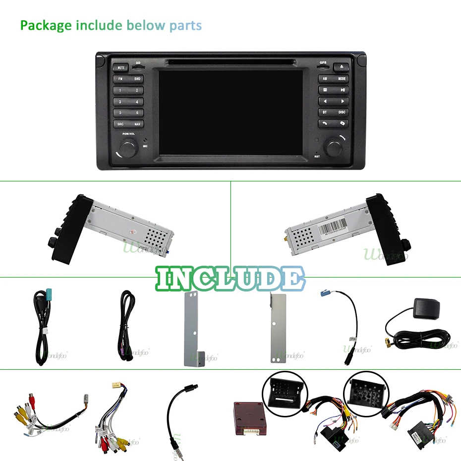 Top IPS DSP Android 9.0 4G RAM 64G ROM Car GPS For BMW X5 E53 E39 DVD PLAYER stereo audio navigation multimedia screen head unit 2
