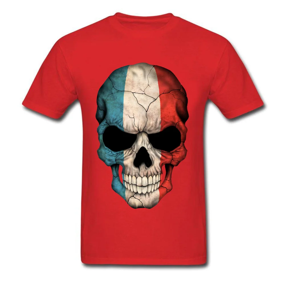 French Flag Skull_red