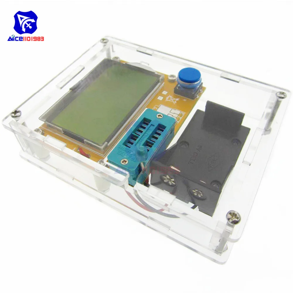 Тестер diymore Mega328 LCR T4 измеритель емкости и индуктивности для диодов триодов с