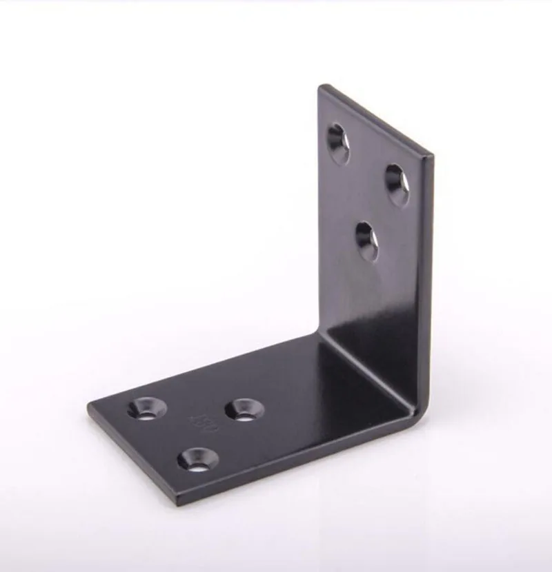 BlackCornerangleironreinforcingconnectionswideL32x60x60x40