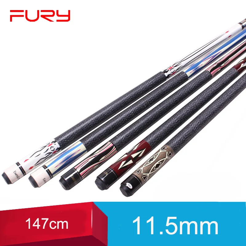 Fury Ea Pool Cue Billiard Pool Stick 11.5mm Tip 8 Colors Options China