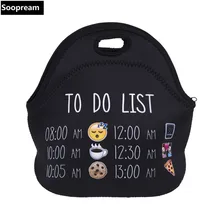 AAA quality Thermal Insulated 3d print Neoprene font b Lunch b font font b Bag b