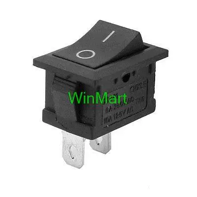 

2pcs 6A 250VAC 10A 125VAC I/O On/Off SPST Snap in Boat Rocker Switch