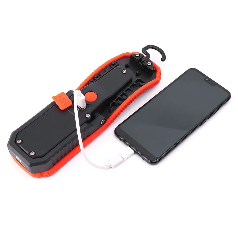 Najtaniej 60W przenośne światło robocze LED magnetyczne cob latarka latarka z hak do zawieszania do naprawy Outdoor Camping