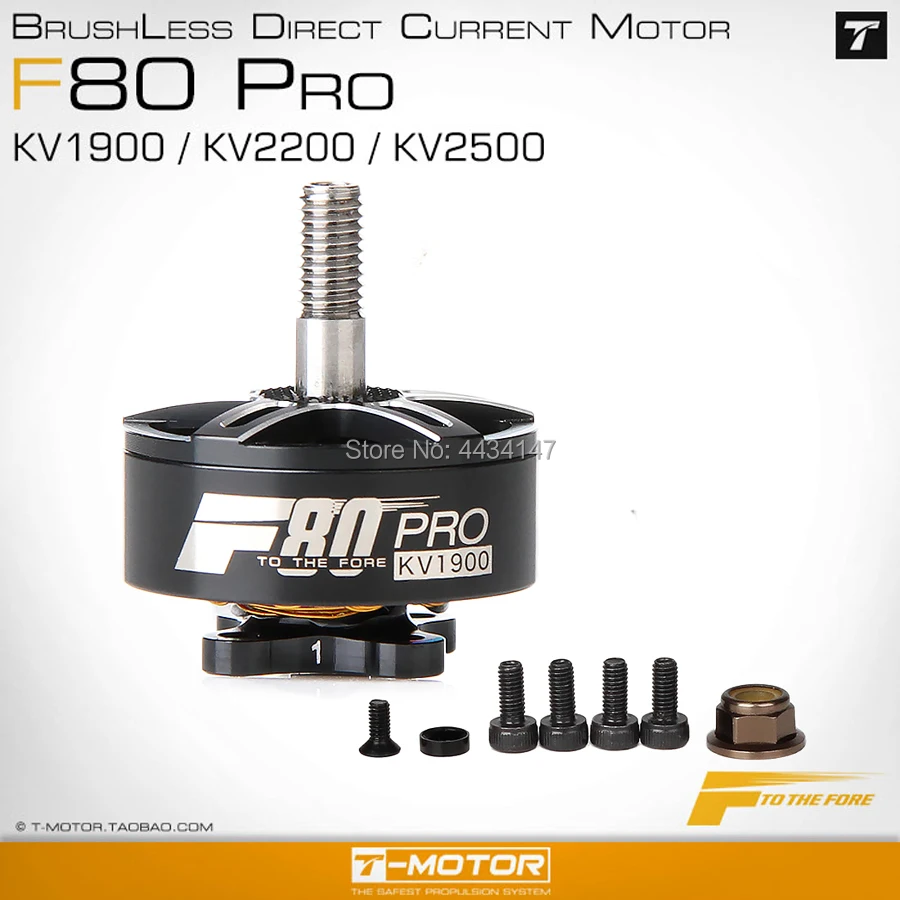 

Updated version T-MOTOR F80 PRO 1900/ 2200/ 2500KV FPV Racing brushless Motor pulling force 2115g super motor for FPV Racing