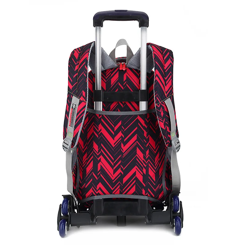 High Quality 2/6 Wheels Climb Stairs Girls Waterproof Trolley Bag Detachable Large Capacity School bags boy Backpacks luggage