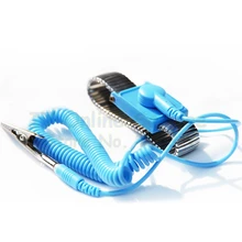 Антистатический металлический браслет, статическое кольцо, кабель PU, ремешок на запястье, максимальная длина 2,8 м