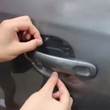 Auto car font b stickers b font 4x Car Door Wrist Handles Scratches Protective Film Vinyl