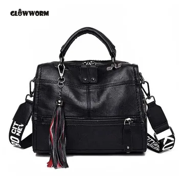 

luxury bags for women 2019 leather bag shoulder handbag bolsa feminina sac main femme torebki damskie high quality black torebka