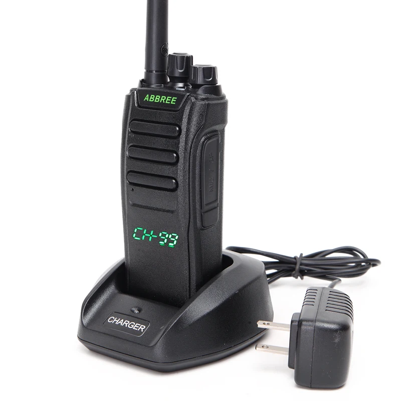 ABBREE AR Q10 10W Мощный 99CH светодиодный скрытый экран UHF 400 470Mhz 3000mAh батарея дальнего