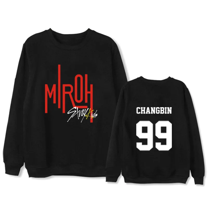 Детские толстовки с капюшоном Kpop straykids названием участников альбома miпух модные