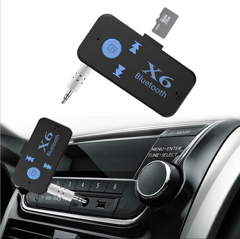 X6 Bluetooth передатчик Aux Usb автомобильный музыкальный приемник адаптер 5,0 мм Bluetooth адаптер MP3 музыкальный адаптер для автомобильного плеера