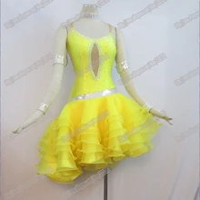 Лидер продаж! платье для латинских танцев, танго сальса танец самба, одежда для латинского танца L-0050