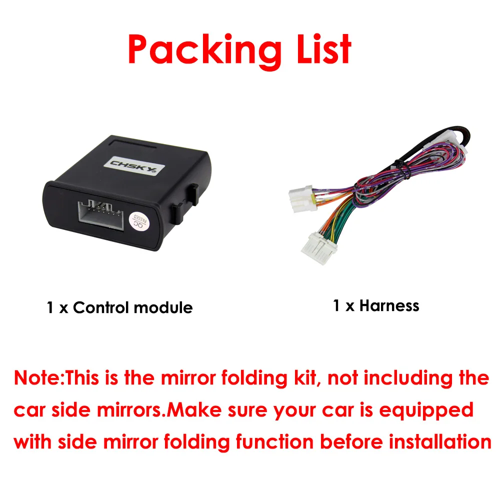 Chsky Car Side Mirror Folding Kit For Nissan Murano 2015now Auto Side