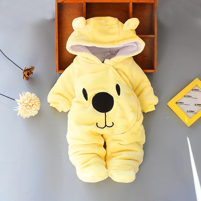 Baby Clothing Boy Girls Clothes Cotton Newborn Toddler Rompers Cute Infant New Born - Цвет: yellow