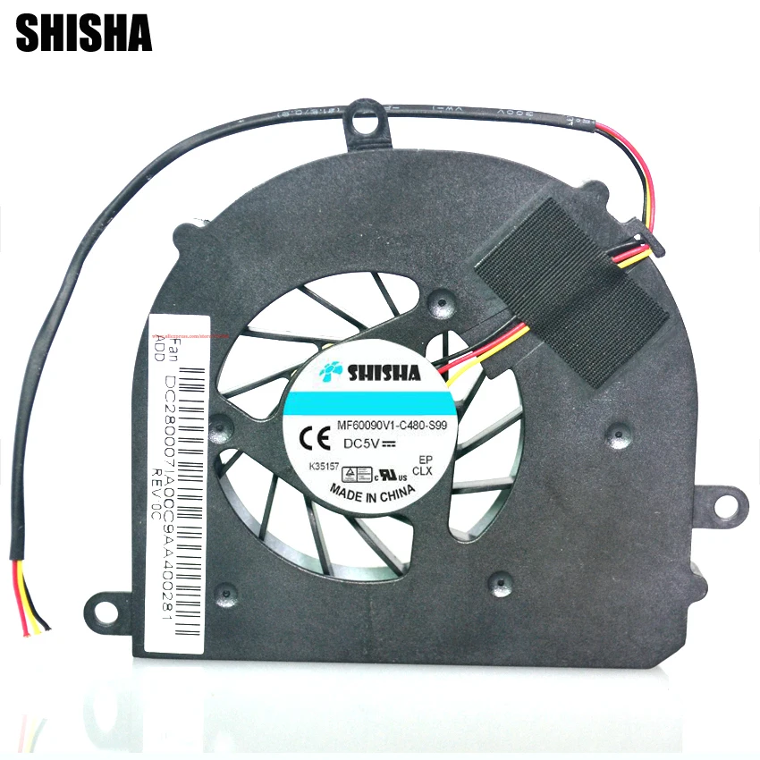 

Shisha Brand New CPU Cooling Fan for Lenovo ideapad U450 U450A AB0605HX-QB3 KSB0505HA-9E82 cpu Fan