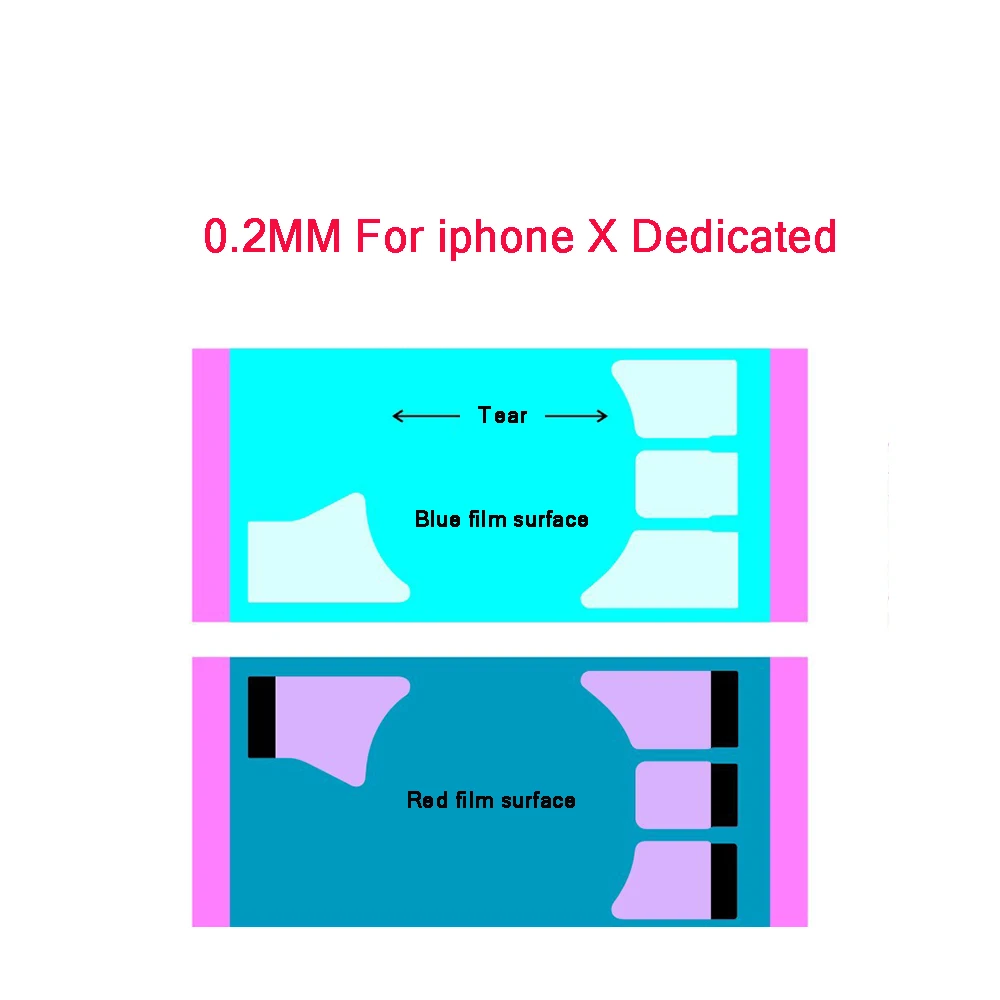 Клейкая лента для аккумулятора двухсторонний стикер iPhone 7 8 Plus X 5s 6 6s XR XS MAX 11 Pro