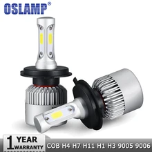 Oslamp H4 H7 H11 H1 H3 9005 9006 COB Car LED Headlight Bulbs Hi Lo Beam