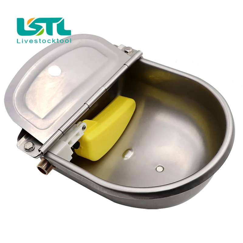 

Automatic Water Valve Float Drinking Bowl for Dog Cattle Horse Drinker Bowl Stainless Steel Waterer With Outlet Float Bowl