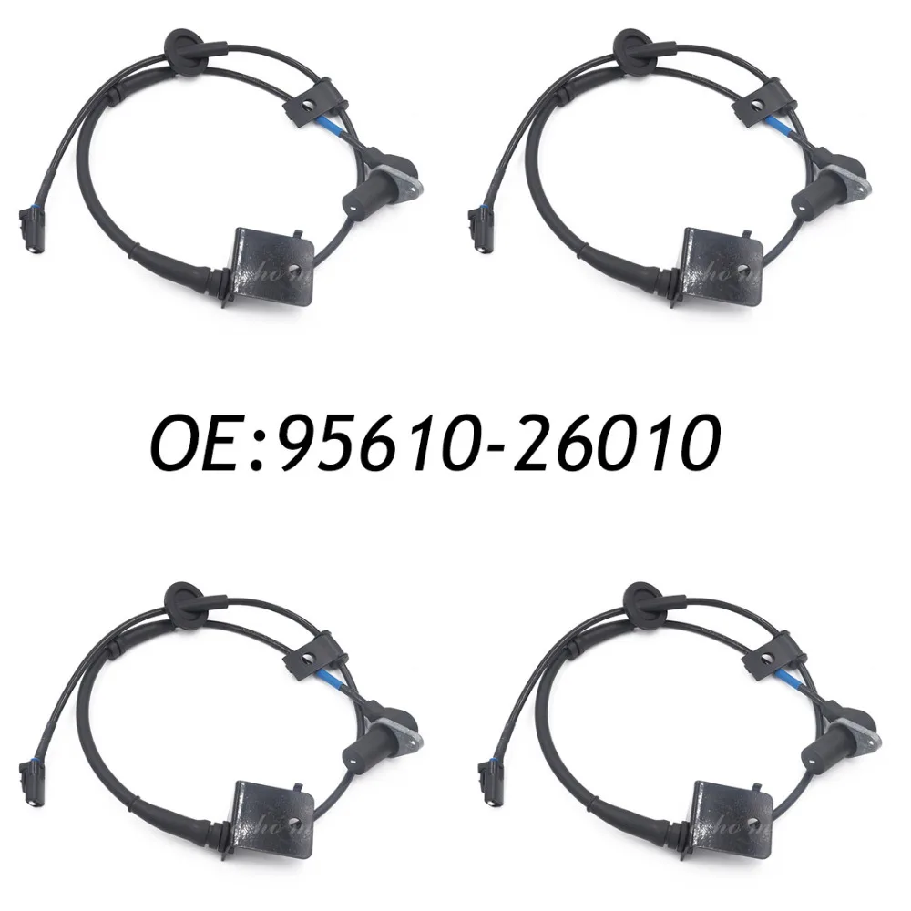 

New 4pcs Fits 01-06 Hyundai Santa Fe ABS Speed Sensor Front Left OEM 95610-26010 9561026010 95610 26010 970-133