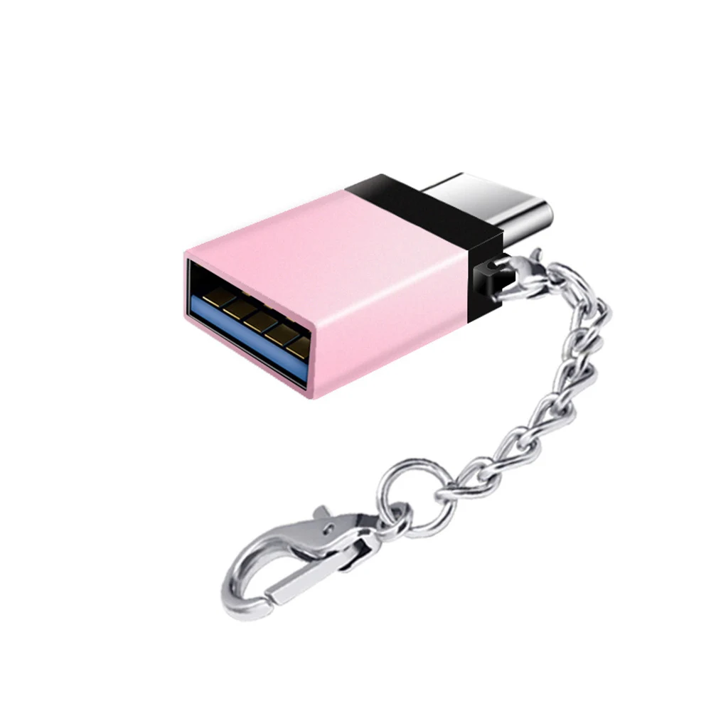 USB3.0 type C OTG адаптер с цепочкой для планшета samsung S10 S9 S8 huawei Xiaomi мобильных телефонов MacBook Pro U Disk Adapter