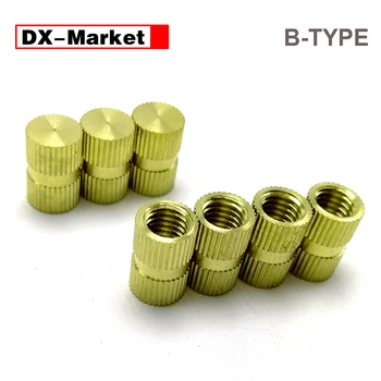 

m6 m8 B Type Brass Inserts nut , plastic mould brass knurled insert nut , b-type threaded nuts ,B019