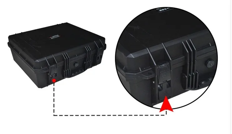 Ящик для инструментов чемодан ударопрочный герметичный водонепроницаемый защитный чехол 509*420*223 мм Оборудование Коробка камера чехол с пеной
