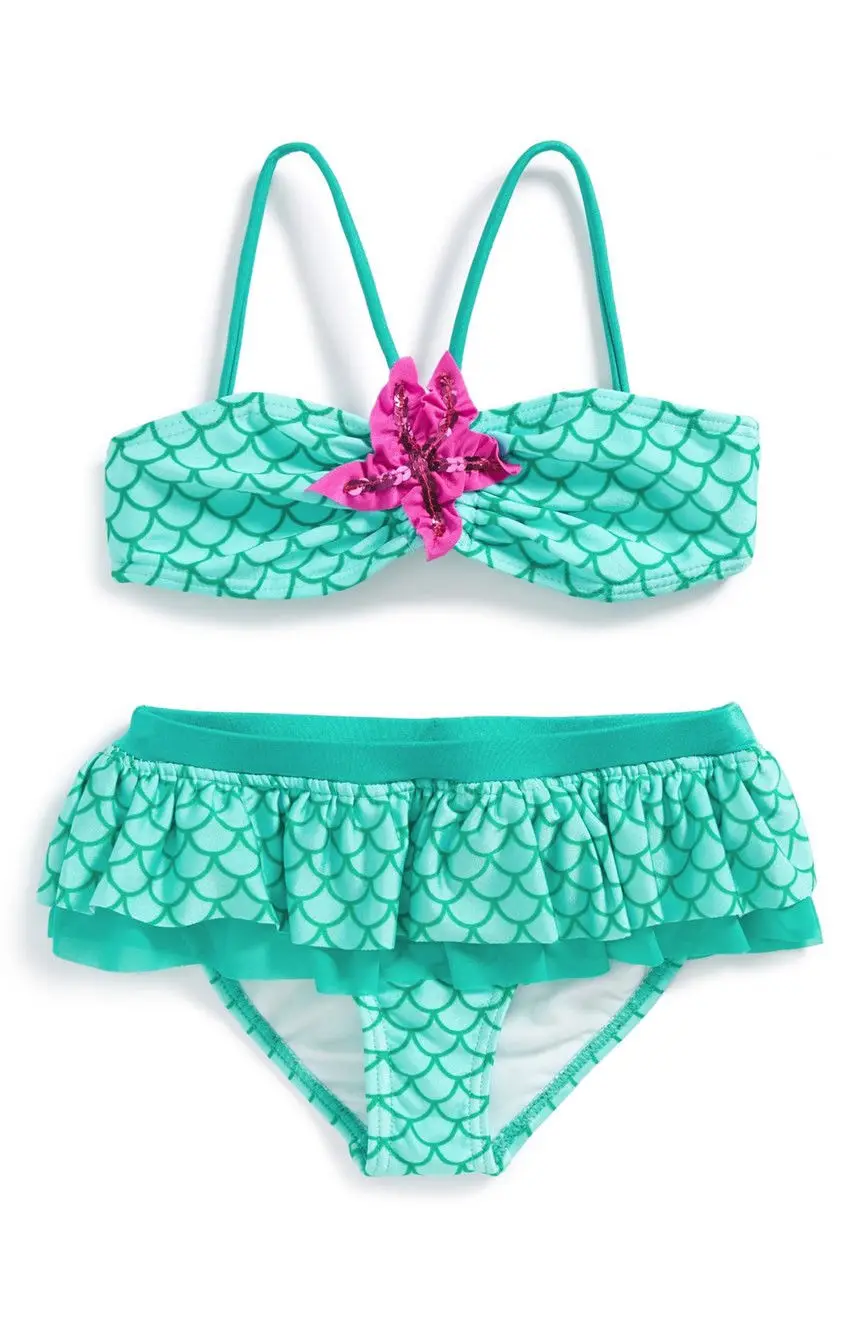 ITFABS Peuter Kids Zwemmen Kostuums Baby Meisjes Mermaid Bikini Badmode