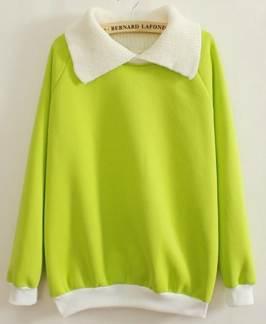 2014 Autumn And Winter New Fashion Women's knit collar Korean style ...