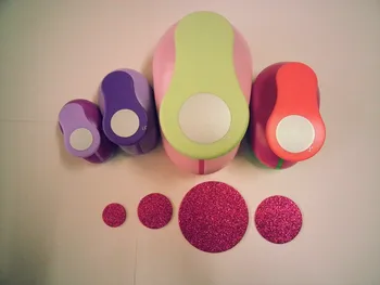 

free shipping 4pcs circle(3 inch+2 inch+1.5 inch+1 inch) shape foam punch paper punch hole punch for DIY scrapbooking punches