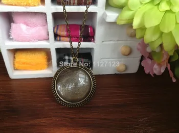 

15sets Vintage Style Pendant Tray plus Glass maching Dome Inserts plus one kit size glaze- 25mm(1 Inch) with 60cm chain necklace