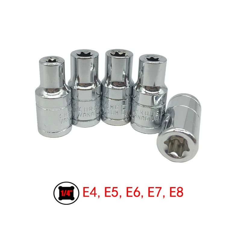 1/" 1/2" 3/" E-Socket Torx Star Bit Sockets набор CR-V Набор комбинированных приводных головок гаек для ремонта автомобиля наборы ручных инструментов