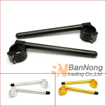 

1 Pair Motorcycle universal 33 35 37 41 43 45 48 50 51 52 53 54 mm CNC Aluminum Handbar Clip Ons Clip-Ons Handlebars