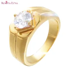 Обручальное мужское t кольцо для мужчин/женщин золотого цвета 316L из нержавеющей стали мужское кольцо модное мужское кольцо для свадьбы не выцветает или ржавый