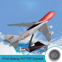 47 см смолы Boeing 747 tnt express модель самолета TNT Airlines B747 самолет Airways модель Статический Моделирование украшения