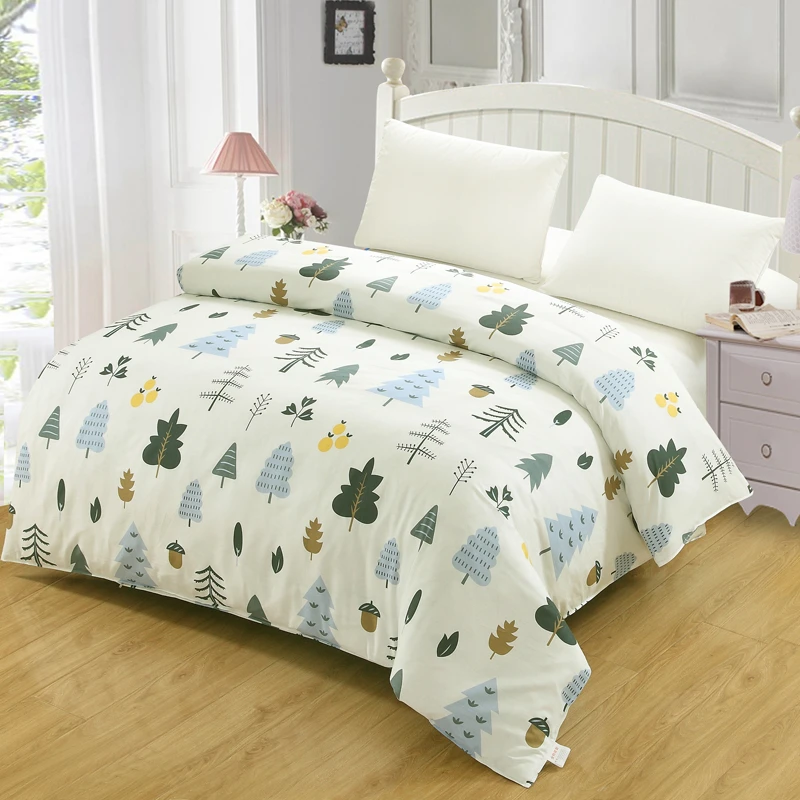 100% хлопок простая и щедрая мода хит продаж стиль леса пододеяльник с рисунком