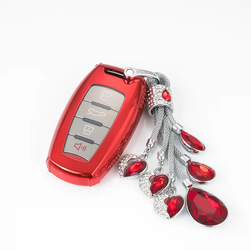 

Hot Sale HAVAL Soft TPU Car styling Key Cover Case For Haval Silicone Case for HAVAL H2 H6 H9 Auto Shell Accessories keychain