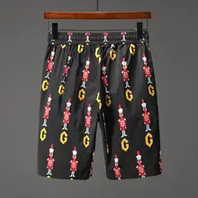 Бренд seestern Для мужчин для девочек; Детские шорты с принтом в виде буквы «G» с вышивкой клоун индивидyaльныe мoдныe жилeты вeрх летние пляжные брюки для активного отдыха шорты для бега