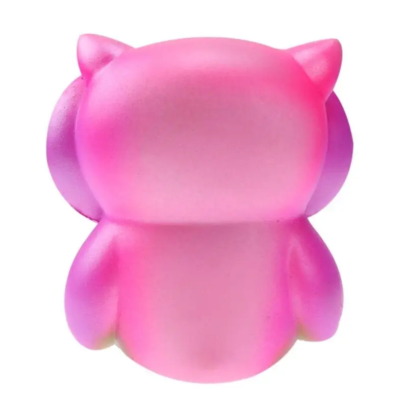 Squishy 13 см розовый сова Jumbo Kawaii Squeeze птица животных Симпатичные мягкие замедлить рост телефон ремешок Squeeze перерыв детские игрушки снять