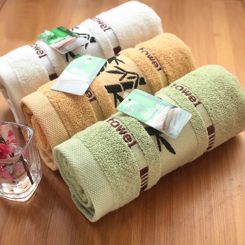 34 x 75cm Free Shipping New Pattern Bamboo Fiber Towel Hand Face Bamboo