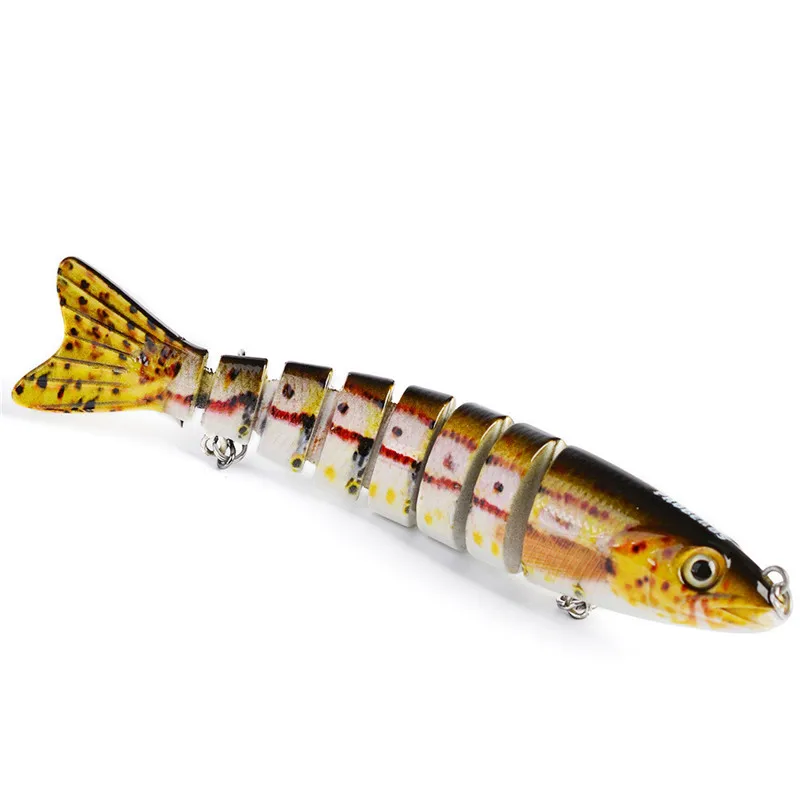 Super Deal Multi Segments Jointed Fishing Lure Bait Lifelike Swimbait Artificial Hard Bait for Sea Fishing Accessories 12cm 19g (11)