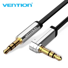 

Vention Audio Cable 3.5mm jack to jack 90 Degree Right Angle flat Aux Cable Audio for Car iphone for beats" headphone