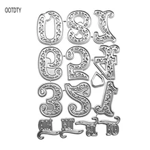 Aço carbono Dos Desenhos Animados Números Matemática Die Corte Relevo Stencil Template Molde DIY Cartão Marcador de Papel Art Craft Scrapbook Decoração