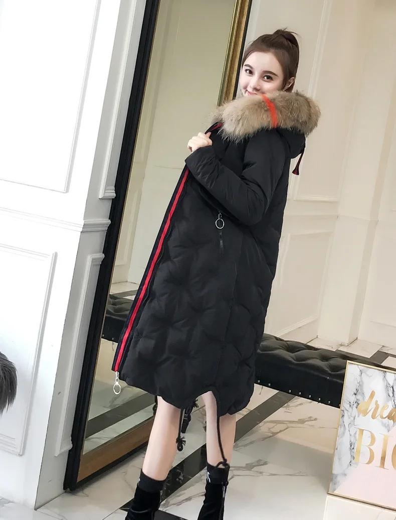 Longue Col D'hiver 2018 Fourrure Mode De Parkas Femmes Marée Nouvelles xqxRwU8TY